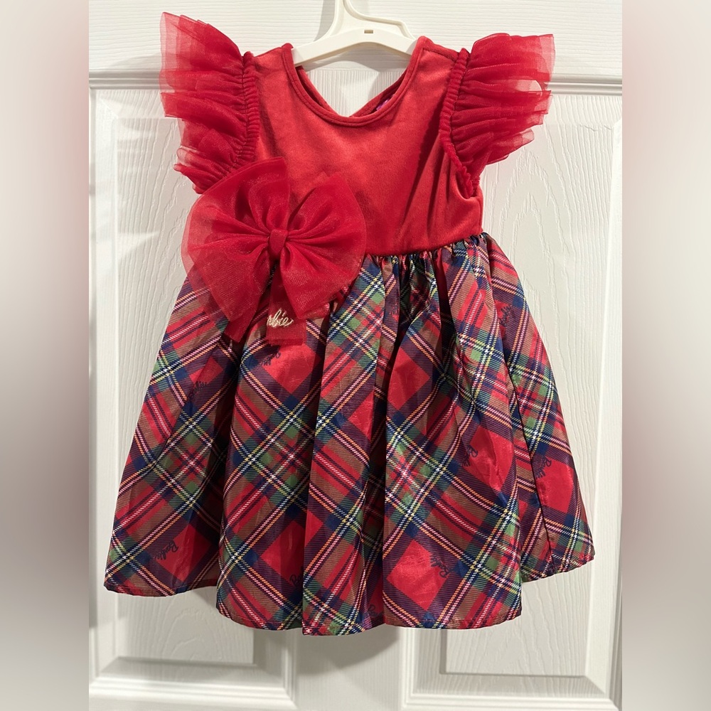 Barbie Vibrant Red Velvet Dress